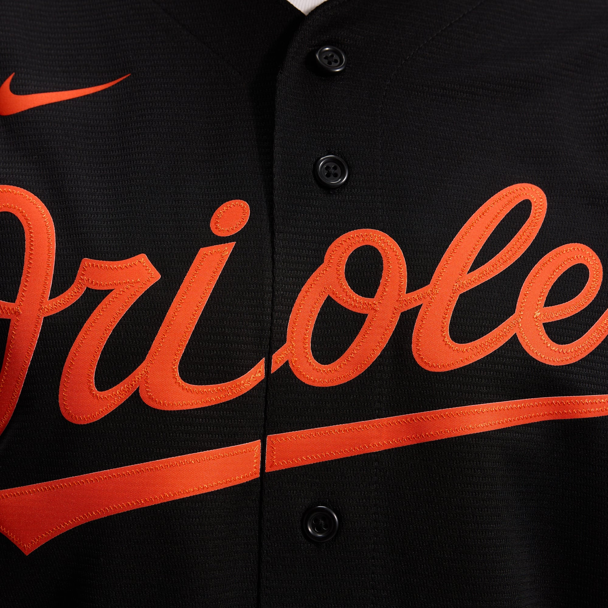 Men's Baltimore Orioles Nike Black Alternate Replica Team Jersey - 9