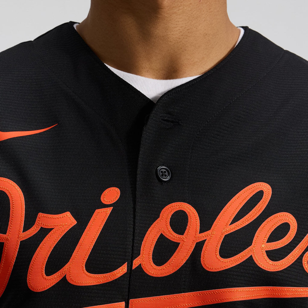 Men's Baltimore Orioles Nike Black Alternate Replica Team Jersey - 11