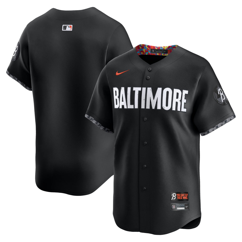 Men's Baltimore Orioles Nike Black City Connect Limited Jersey - 2