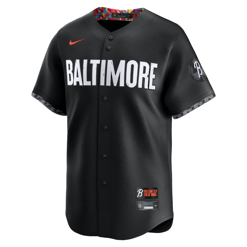 Men's Baltimore Orioles Nike Black City Connect Limited Jersey - 3
