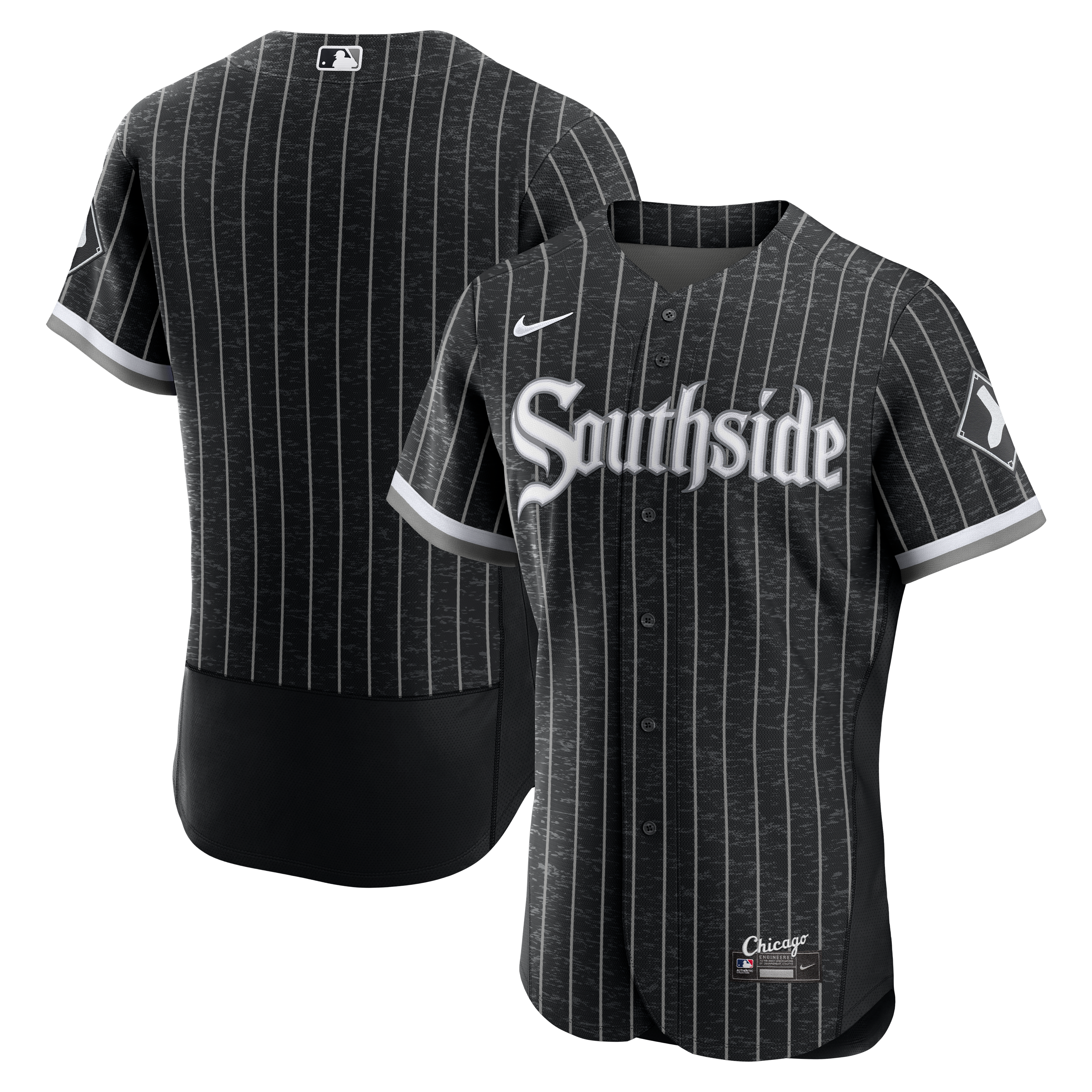 Men's Chicago White Sox Nike Black Alternate Authentic Jersey - 2
