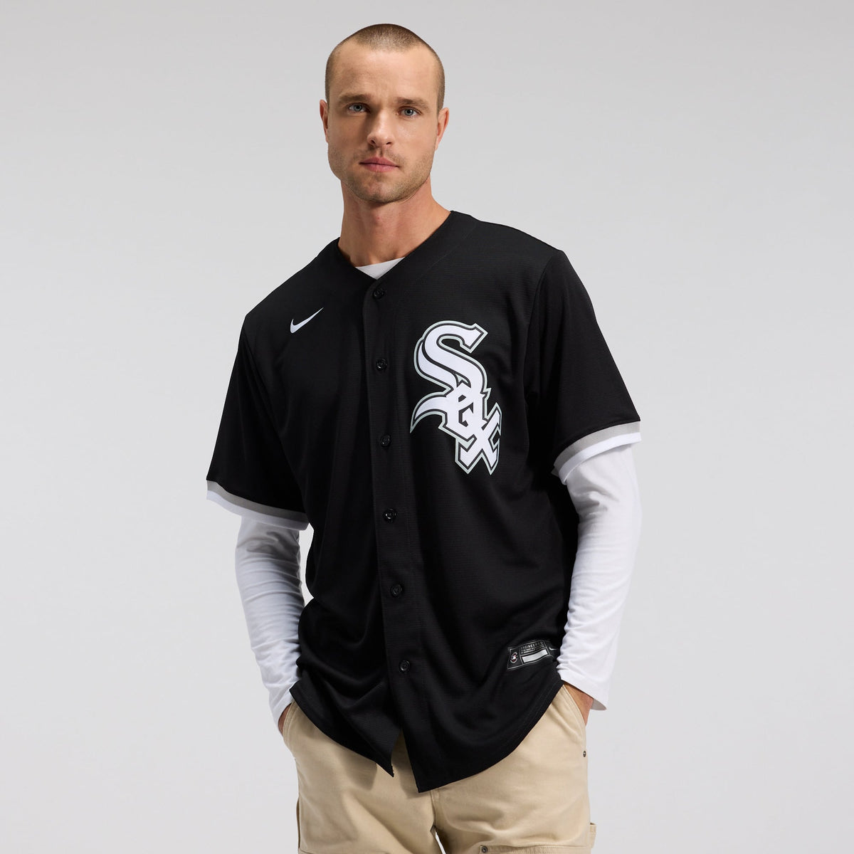 Men's Chicago White Sox Nike Black Alternate Replica Team Jersey - 2