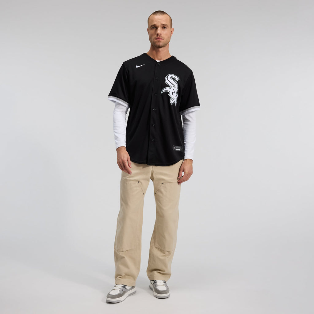 Men's Chicago White Sox Nike Black Alternate Replica Team Jersey - 4