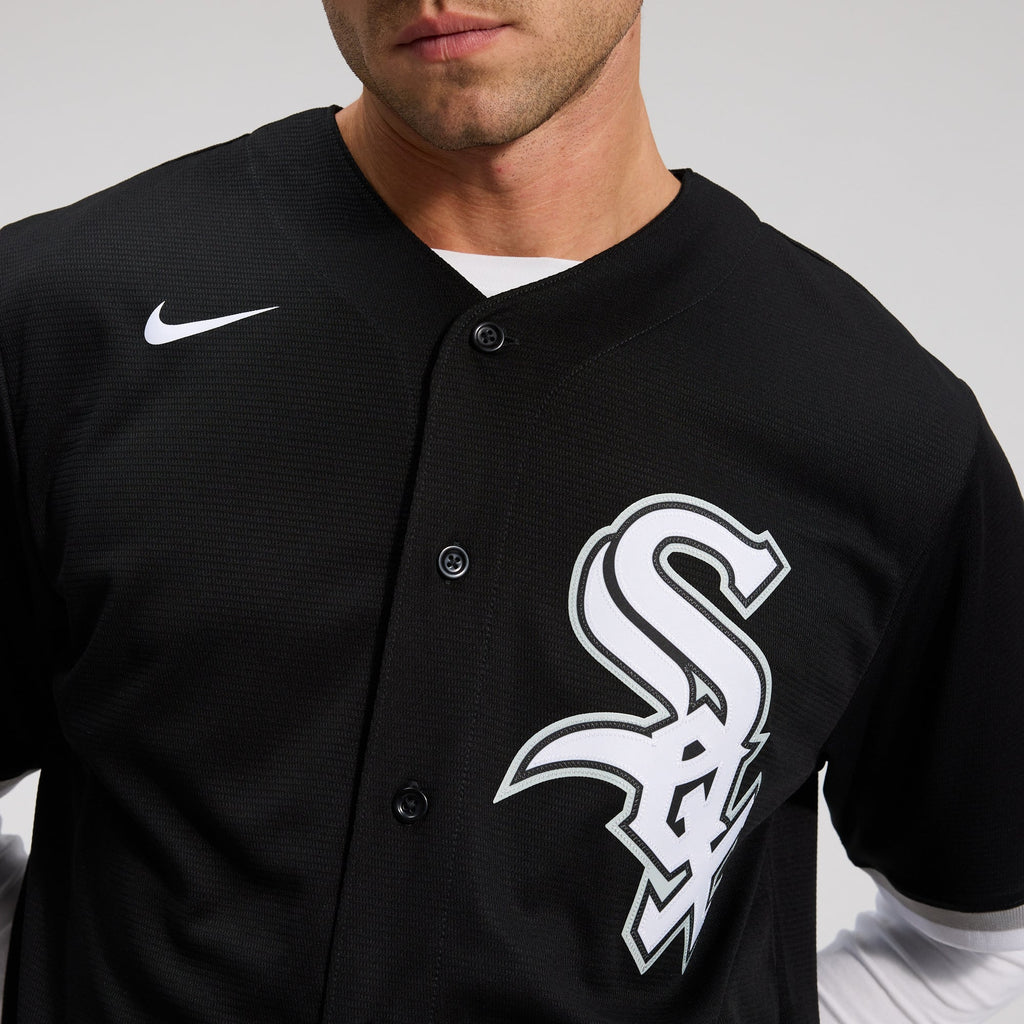Men's Chicago White Sox Nike Black Alternate Replica Team Jersey - 7