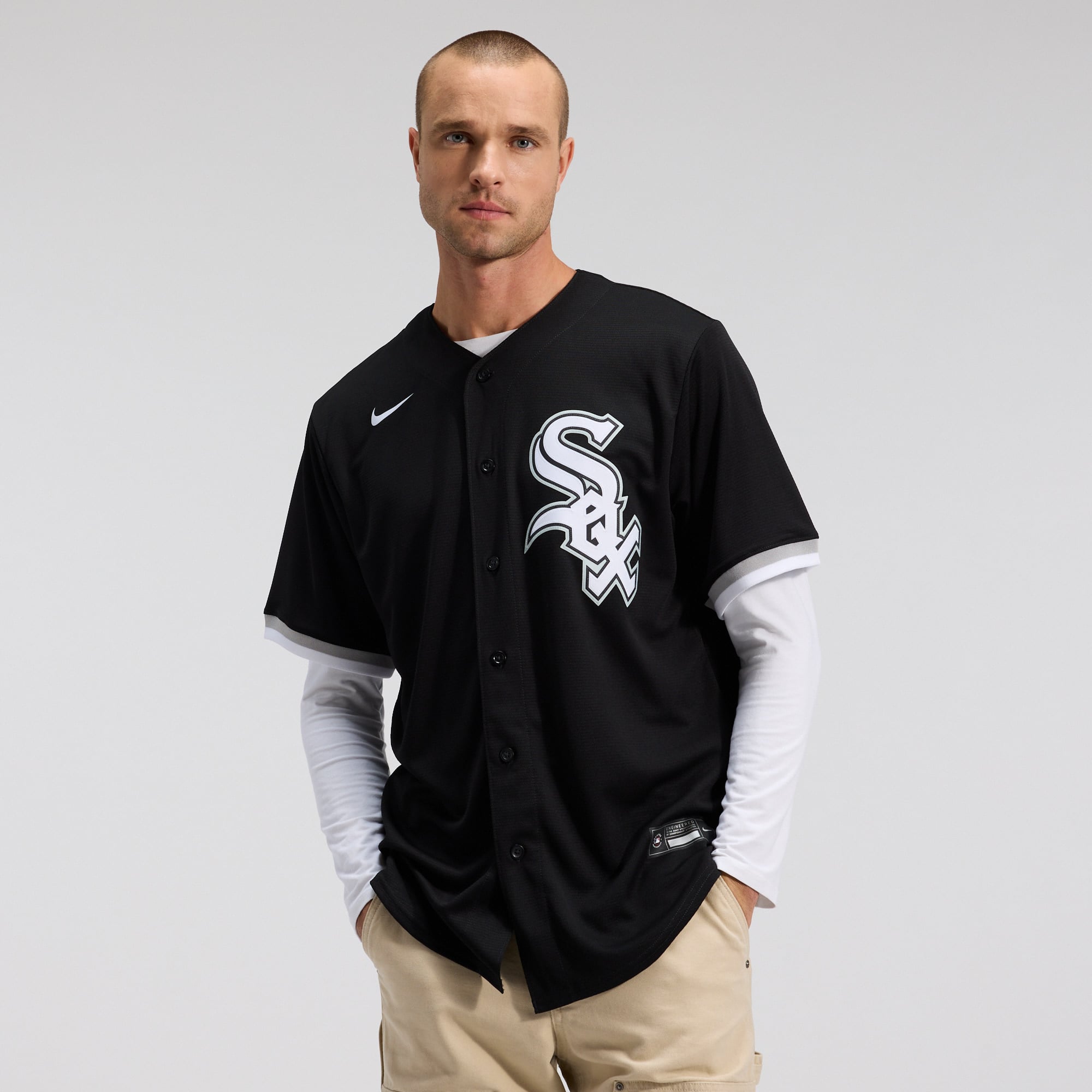 Men's Chicago White Sox Nike Black Alternate Replica Team Jersey