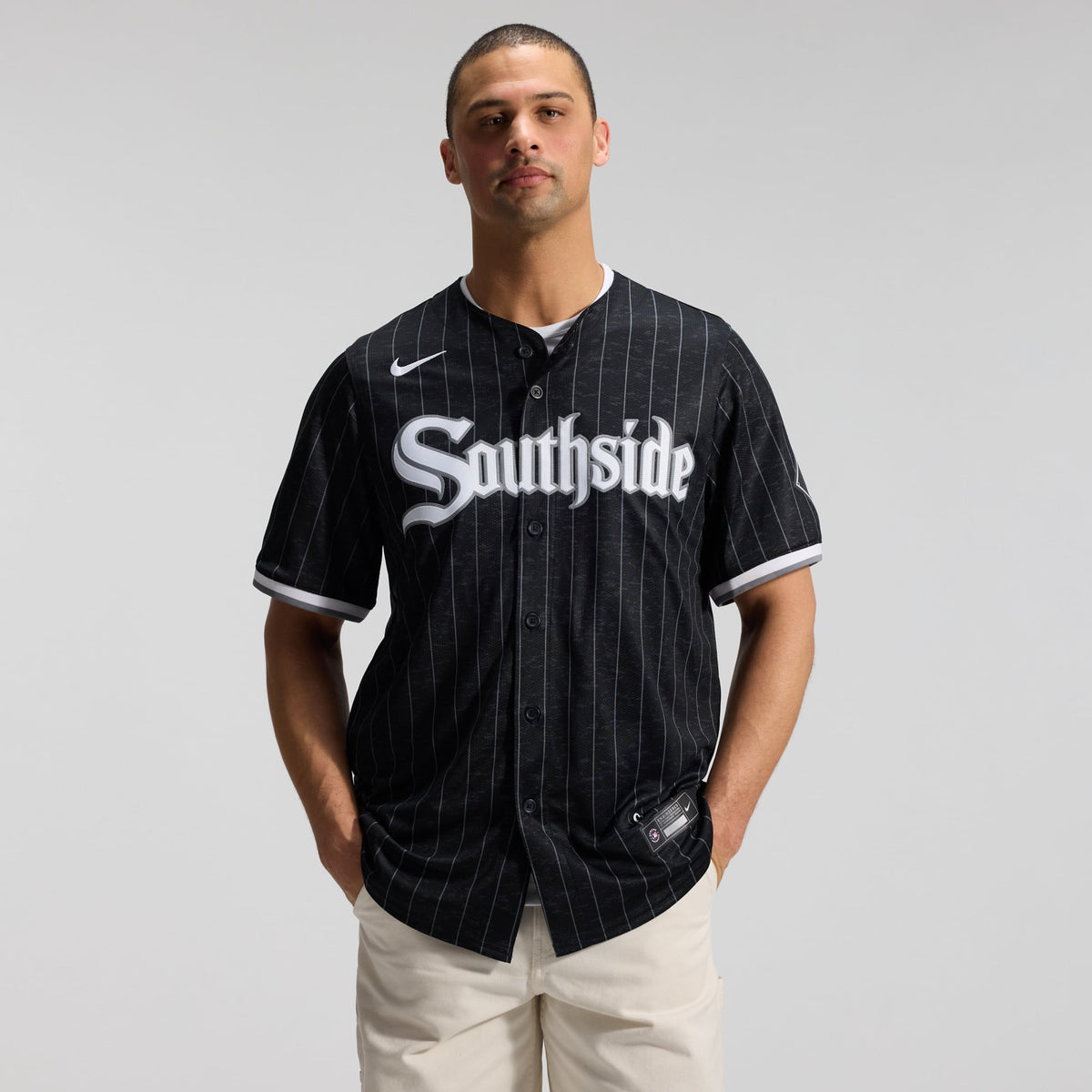 Men's Chicago White Sox Nike Black City Connect Limited Jersey - 5