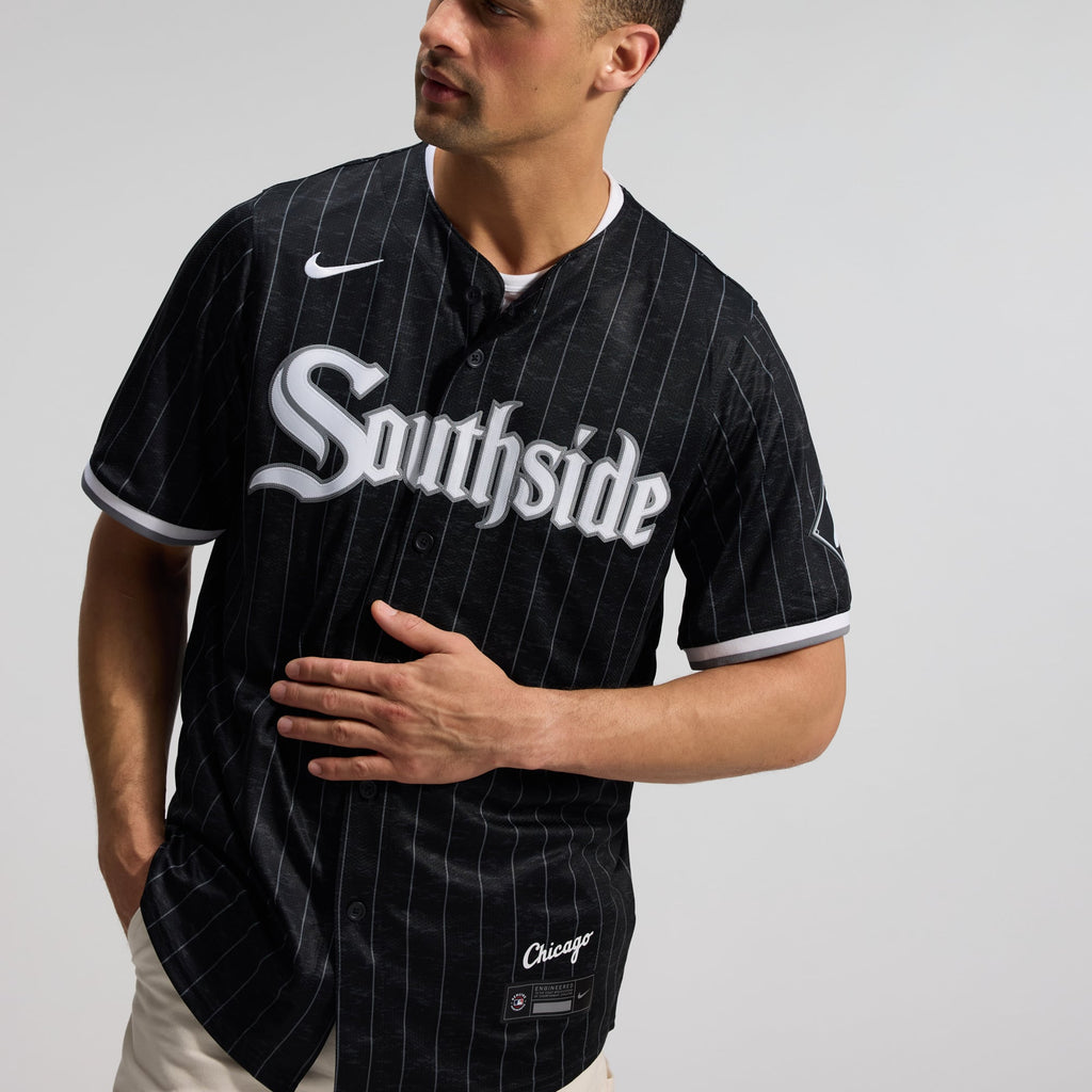 Men's Chicago White Sox Nike Black City Connect Limited Jersey - 10