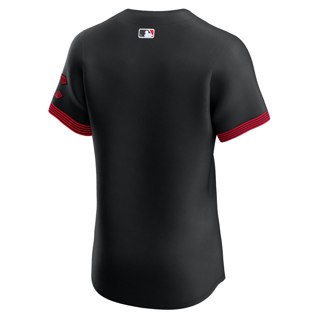 Men's Cincinnati Reds Nike Black City Connect Elite Jersey - 4