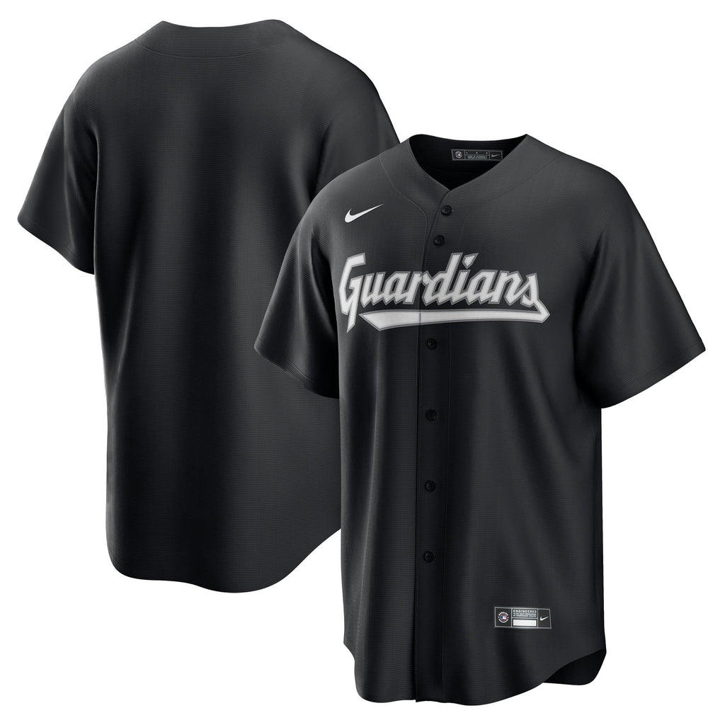Men's Cleveland Guardians Nike Black Replica Jersey - 2