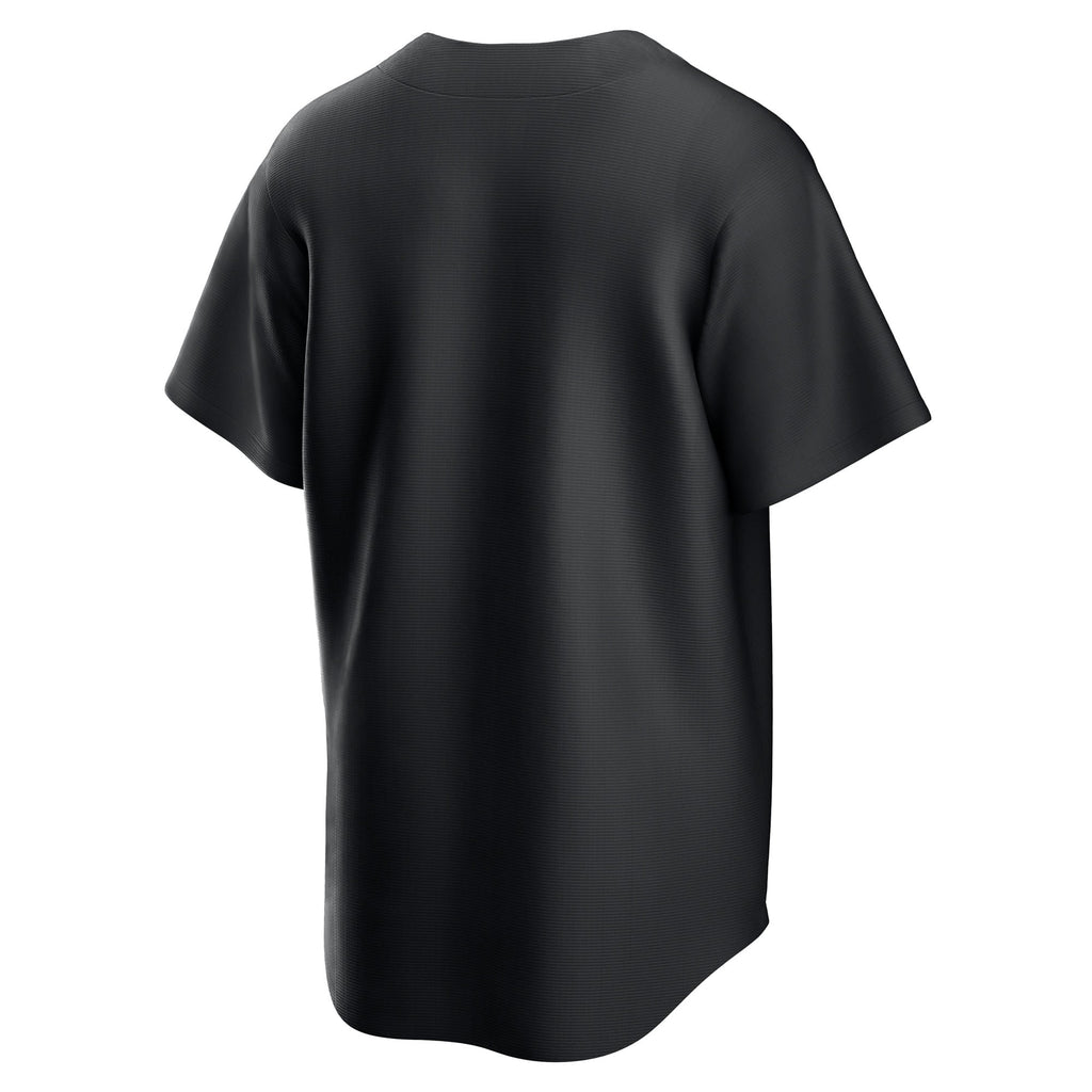 Men's Cleveland Guardians Nike Black Replica Jersey - 4