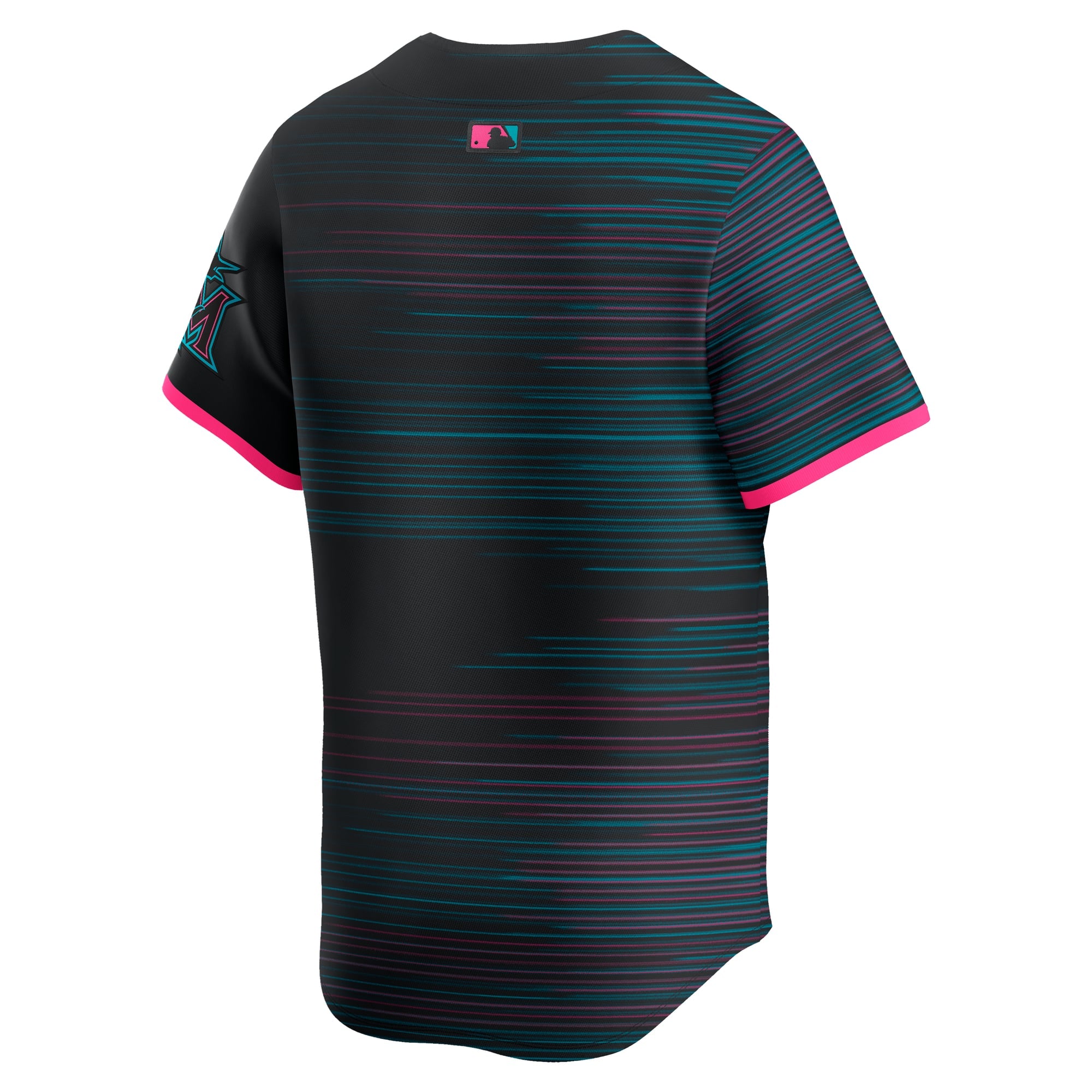 Men's Miami Marlins Nike Black 2025 City Connect Limited Jersey - 4