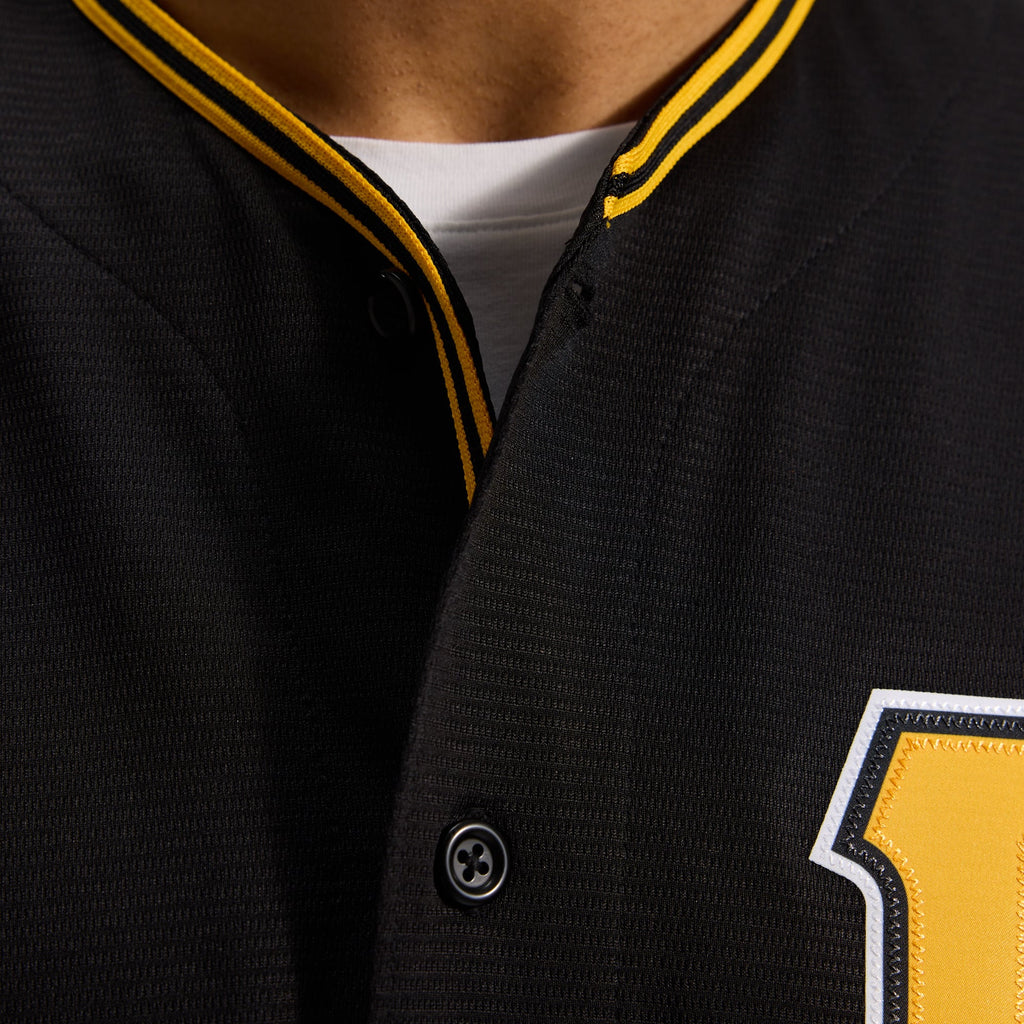 Men's Pittsburgh Pirates Nike Black Alternate Replica Team Jersey - 13