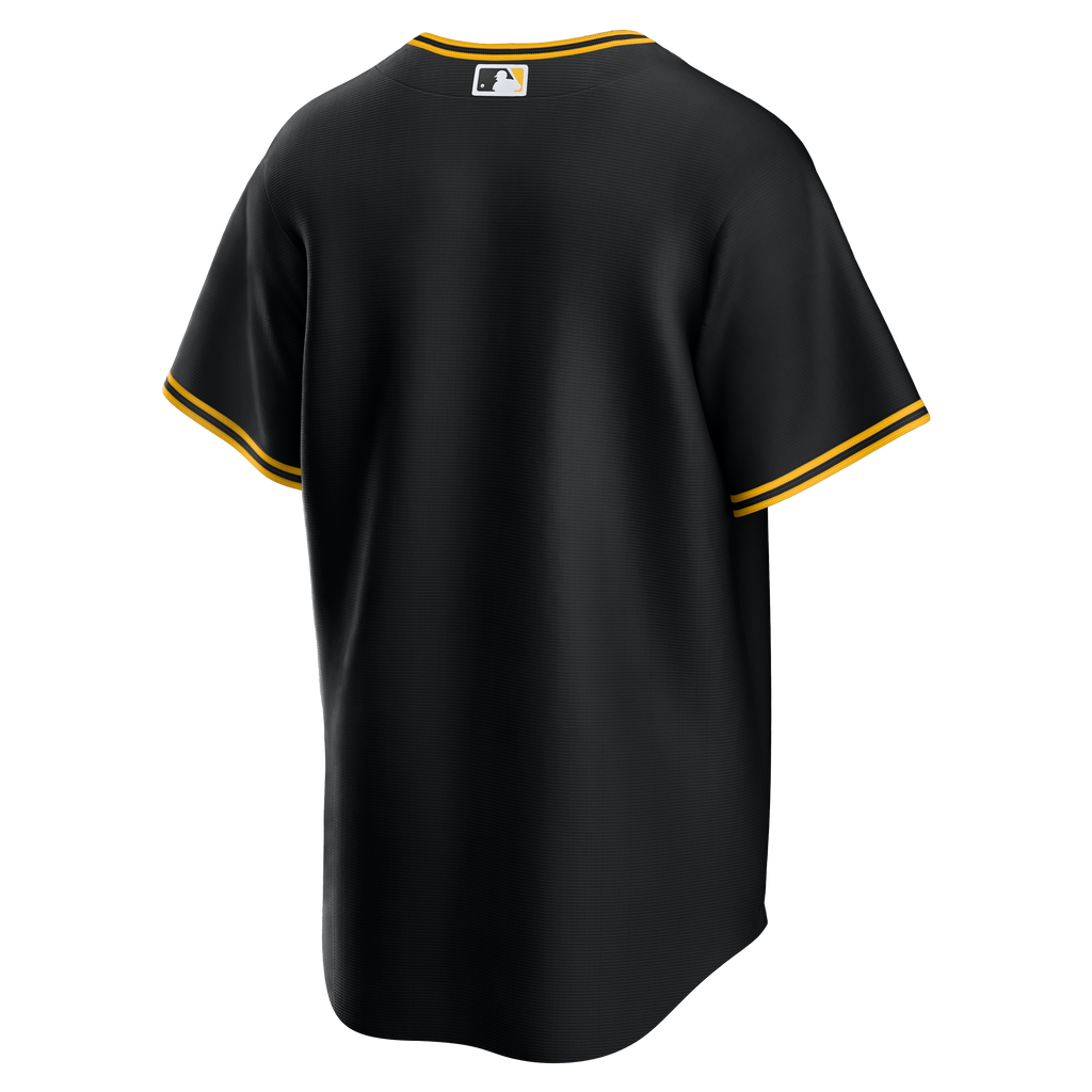 Men's Pittsburgh Pirates Nike Black Alternate Replica Team Jersey - 7