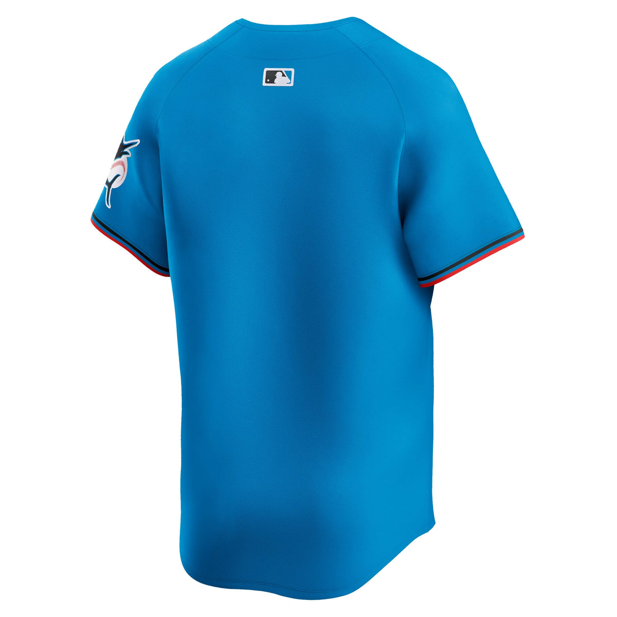 Men's Miami Marlins Nike Blue Limited Jersey - 4