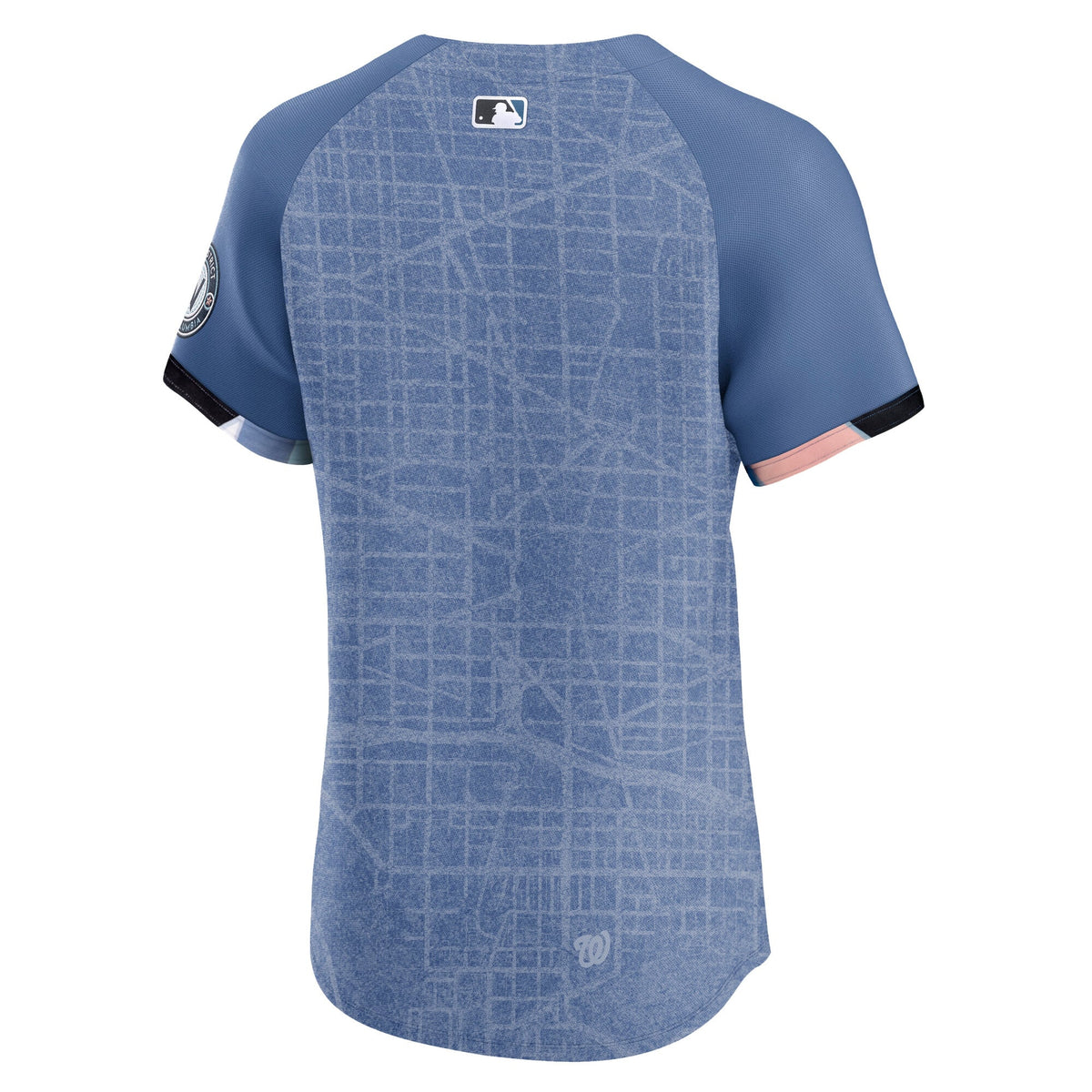 Men's Washington Nationals Nike Blue 2025 City Connect Elite Jersey - 4