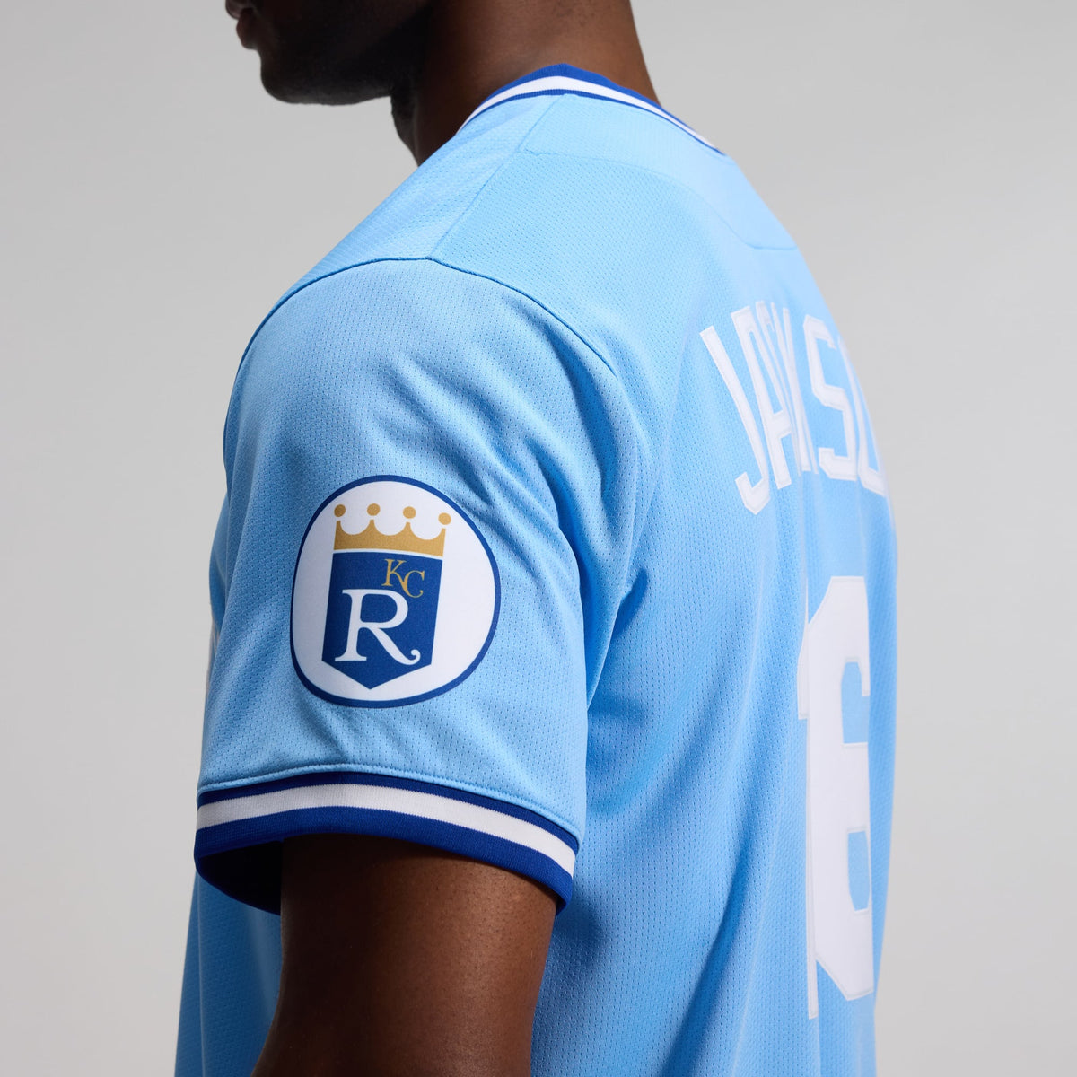 Men's Kansas City Royals Bo Jackson Nike Light Blue Throwback Cooperstown Collection Limited Jersey - 9
