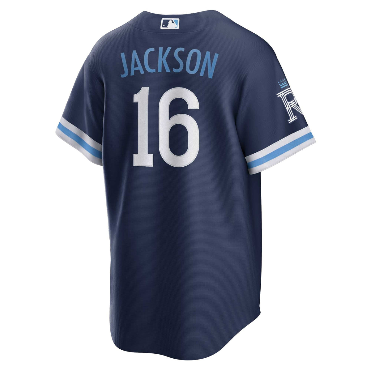Men's Kansas City Royals Bo Jackson Nike Navy City Connect Replica Player Jersey - 4
