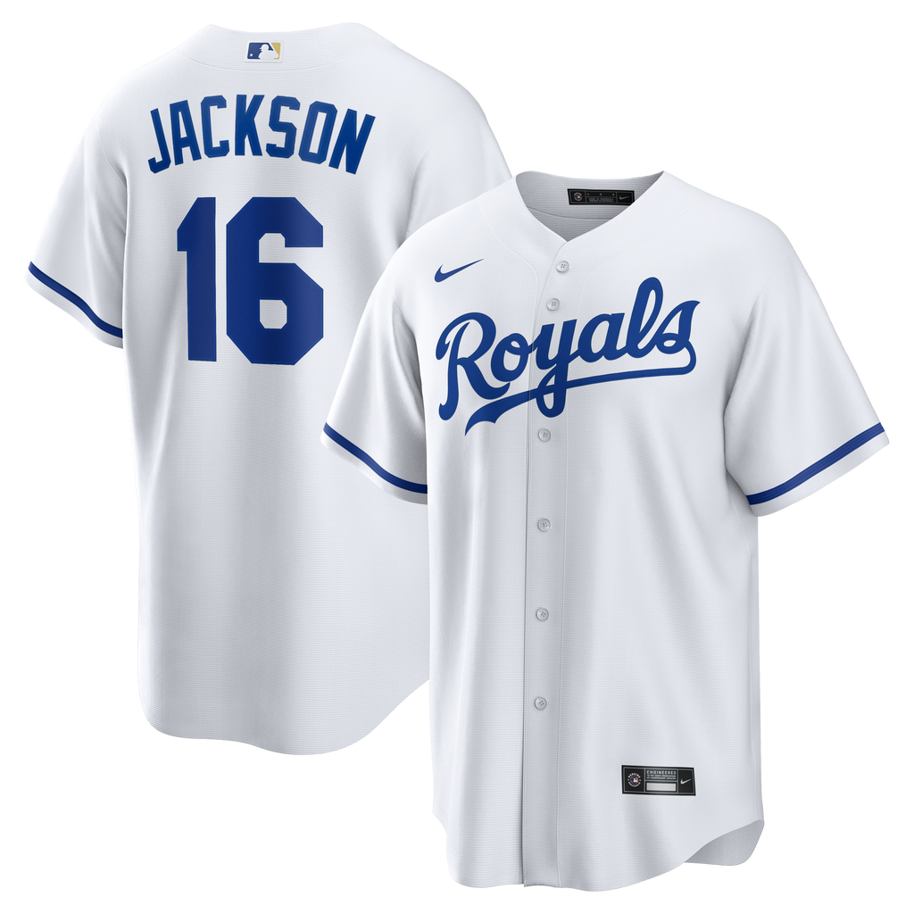 Men's Kansas City Royals Bo Jackson Nike White Home Retired Player Replica Jersey - 2