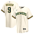Men's Milwaukee Brewers Bob Uecker Nike Cream Home Retired Player Replica Jersey