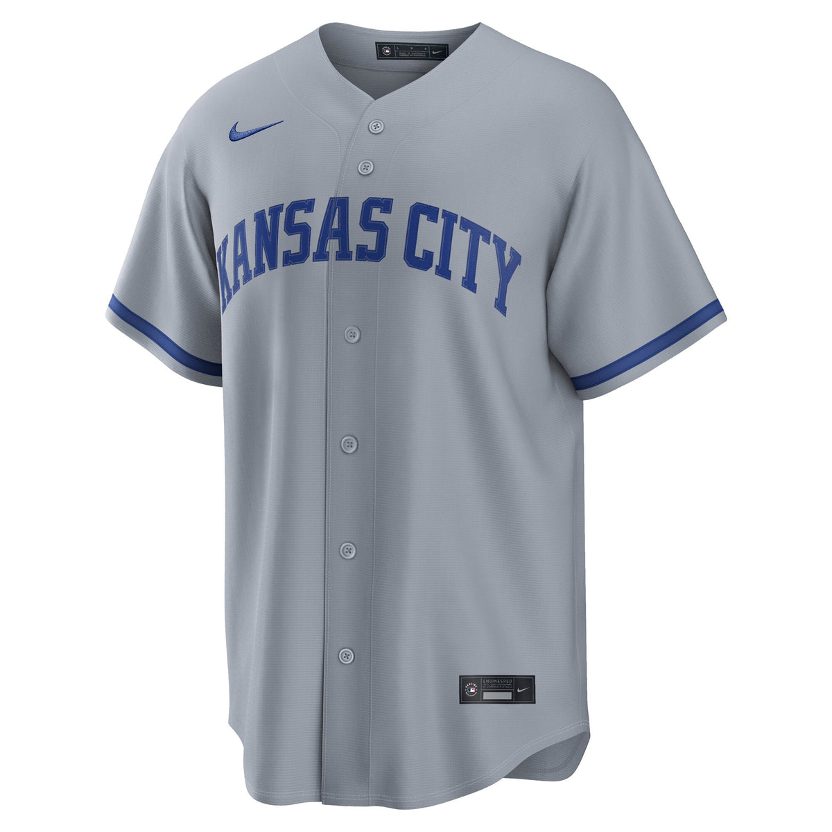 Men's Kansas City Royals Bobby Witt Jr. Nike Gray Road Replica Jersey - 3