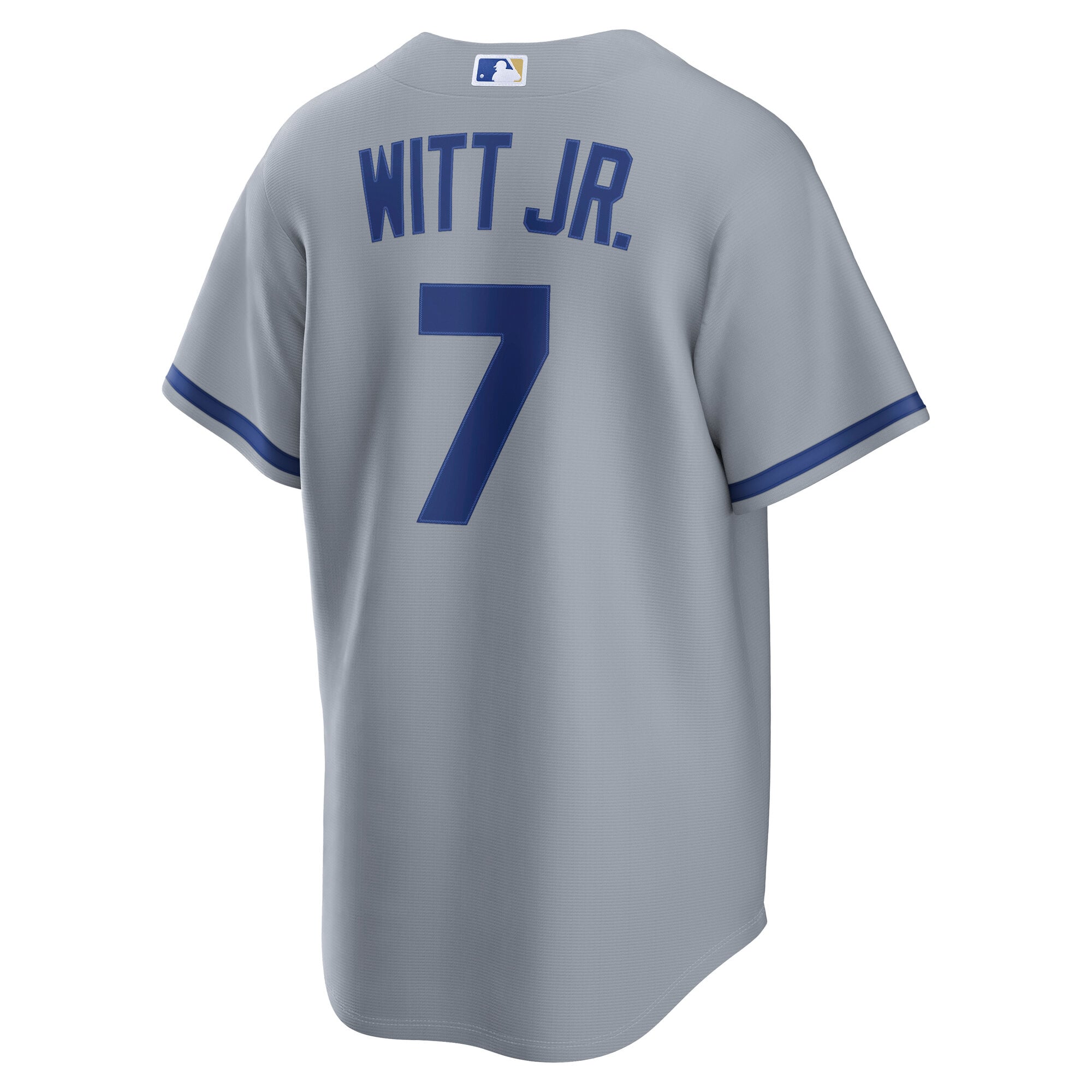Men's Kansas City Royals Bobby Witt Jr. Nike Gray Road Replica Jersey - 4