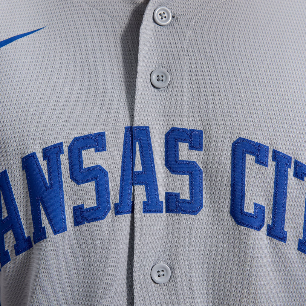 Men's Kansas City Royals Bobby Witt Jr. Nike Gray Road Replica Jersey - 12