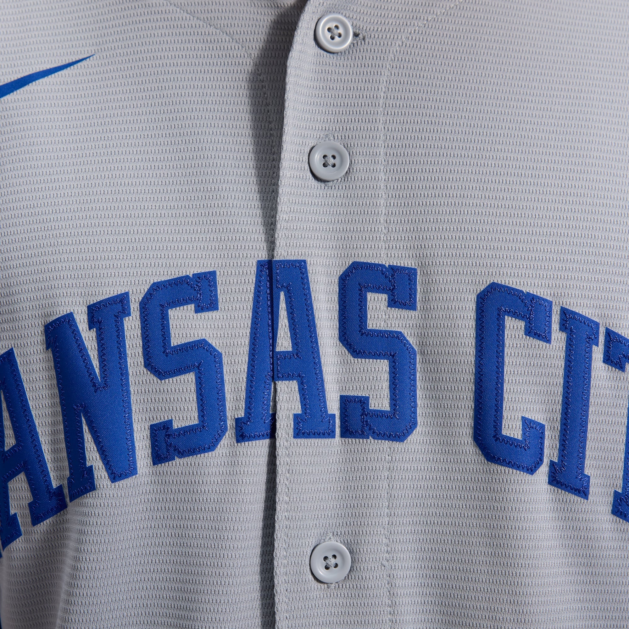 Men's Kansas City Royals Bobby Witt Jr. Nike Gray Road Replica Jersey - 12