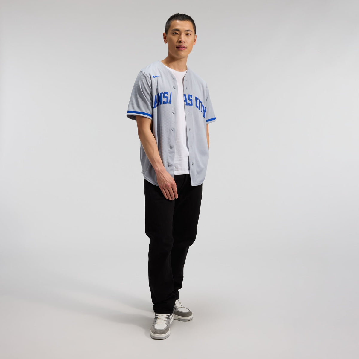 Men's Kansas City Royals Bobby Witt Jr. Nike Gray Road Replica Jersey - 5