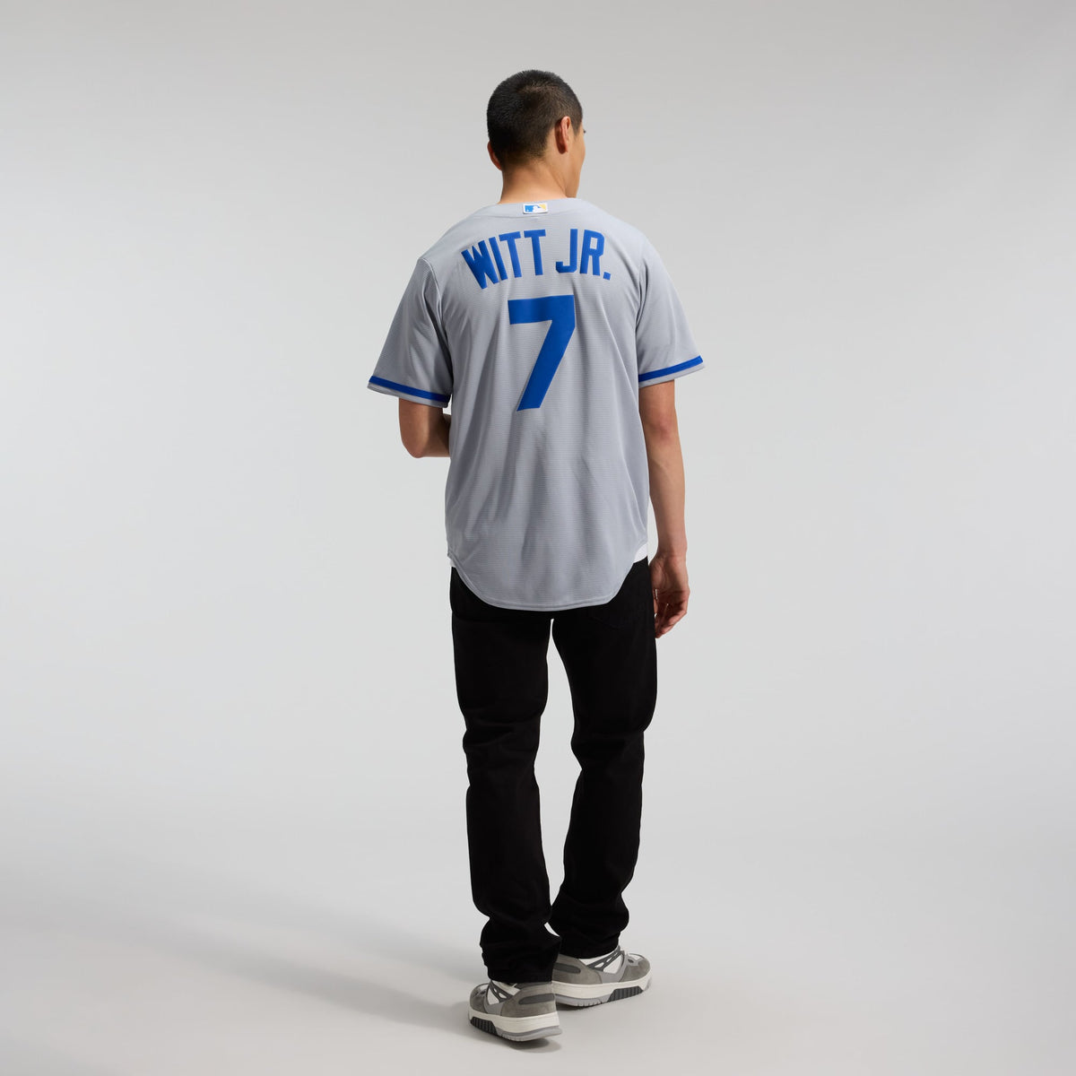 Men's Kansas City Royals Bobby Witt Jr. Nike Gray Road Replica Jersey - 6