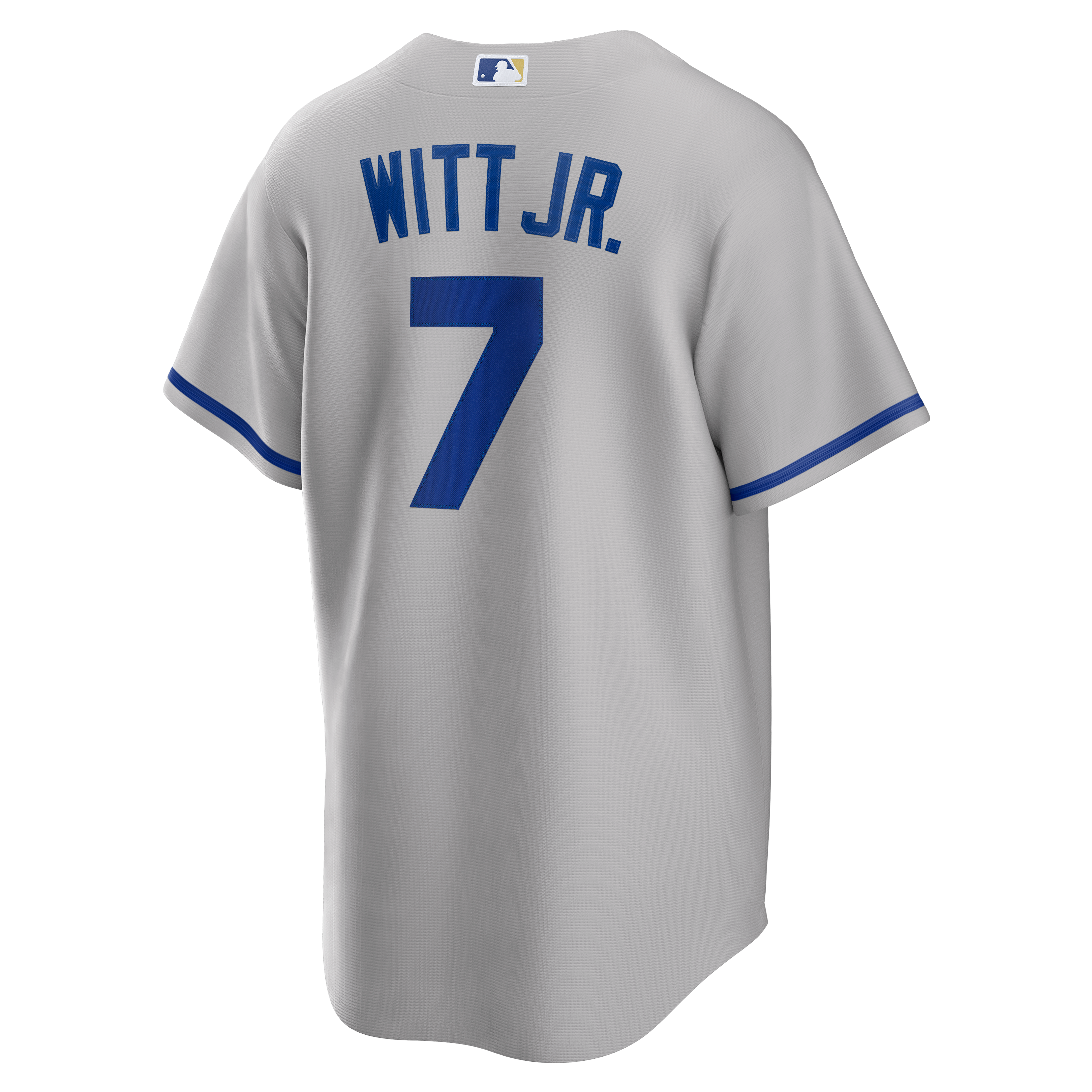 Men's Kansas City Royals Bobby Witt Jr. Nike Gray Road Replica Jersey - 8