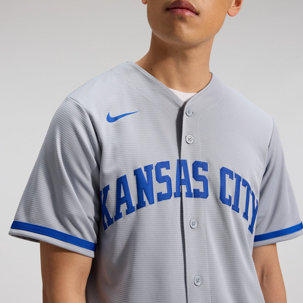 Men's Kansas City Royals Bobby Witt Jr. Nike Gray Road Replica Jersey - 10