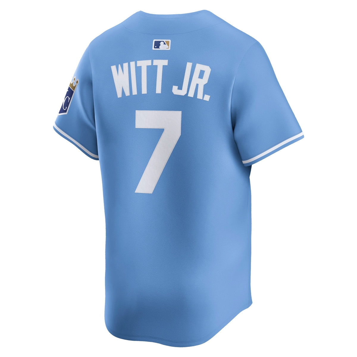 Men's Kansas City Royals Bobby Witt Jr. Nike Light Blue Alternate Limited Player Jersey - 4