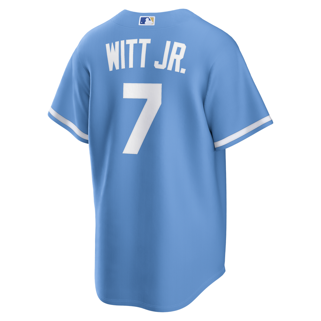 Men's Kansas City Royals Bobby Witt Jr. Nike Light Blue Alternate Replica Jersey - 4