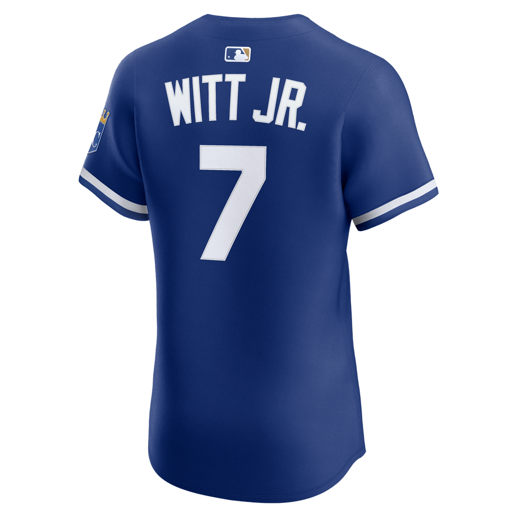 Men's Kansas City Royals Bobby Witt Jr. Nike Royal Alternate 2 Elite Player Jersey - 4