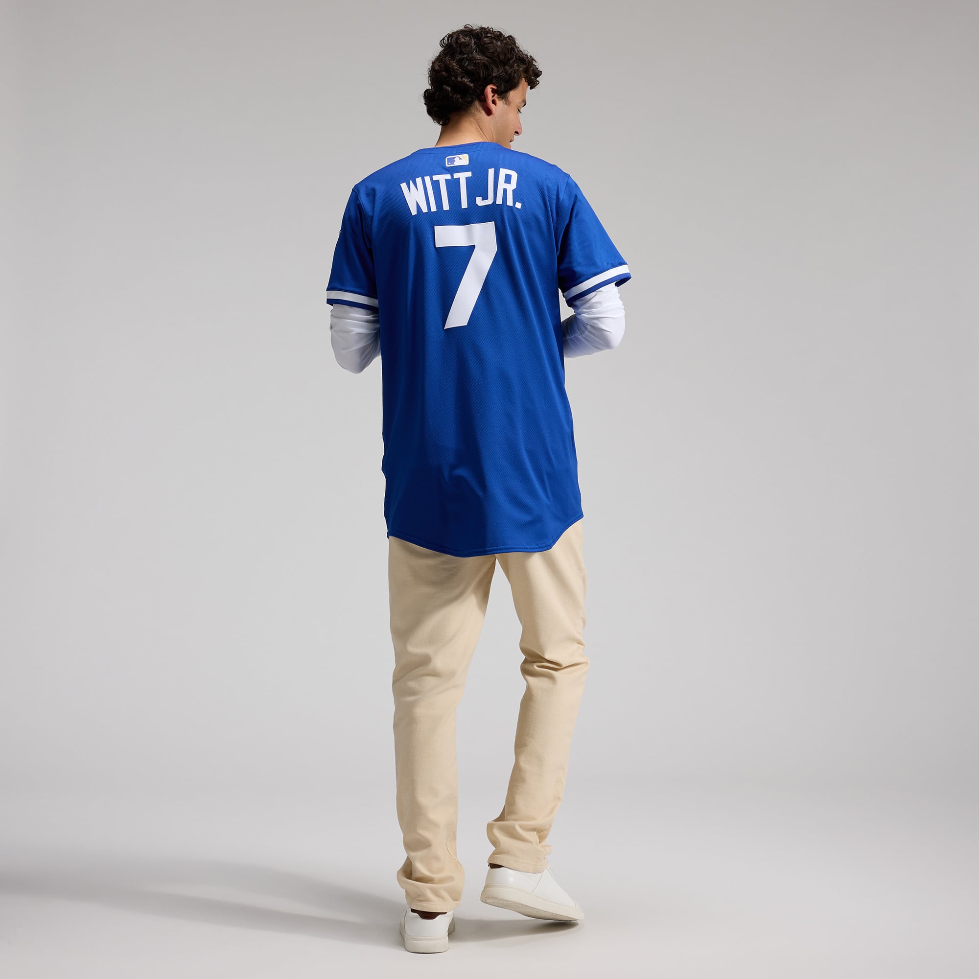 Men's Kansas City Royals Bobby Witt Jr. Nike Royal Alternate 2 Elite Player Jersey - 8