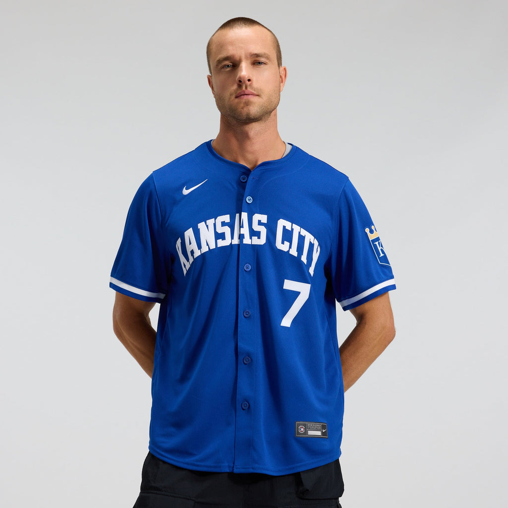 Men's Kansas City Royals Bobby Witt Jr. Nike Royal Alternate 2 Limited Player Jersey - 3