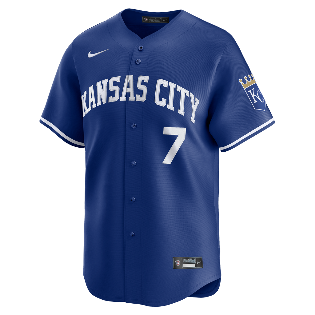 Men's Kansas City Royals Bobby Witt Jr. Nike Royal Alternate 2 Limited Player Jersey - 7