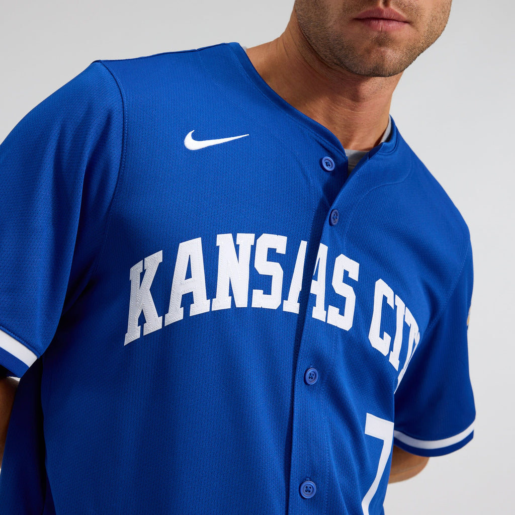 Men's Kansas City Royals Bobby Witt Jr. Nike Royal Alternate 2 Limited Player Jersey - 10