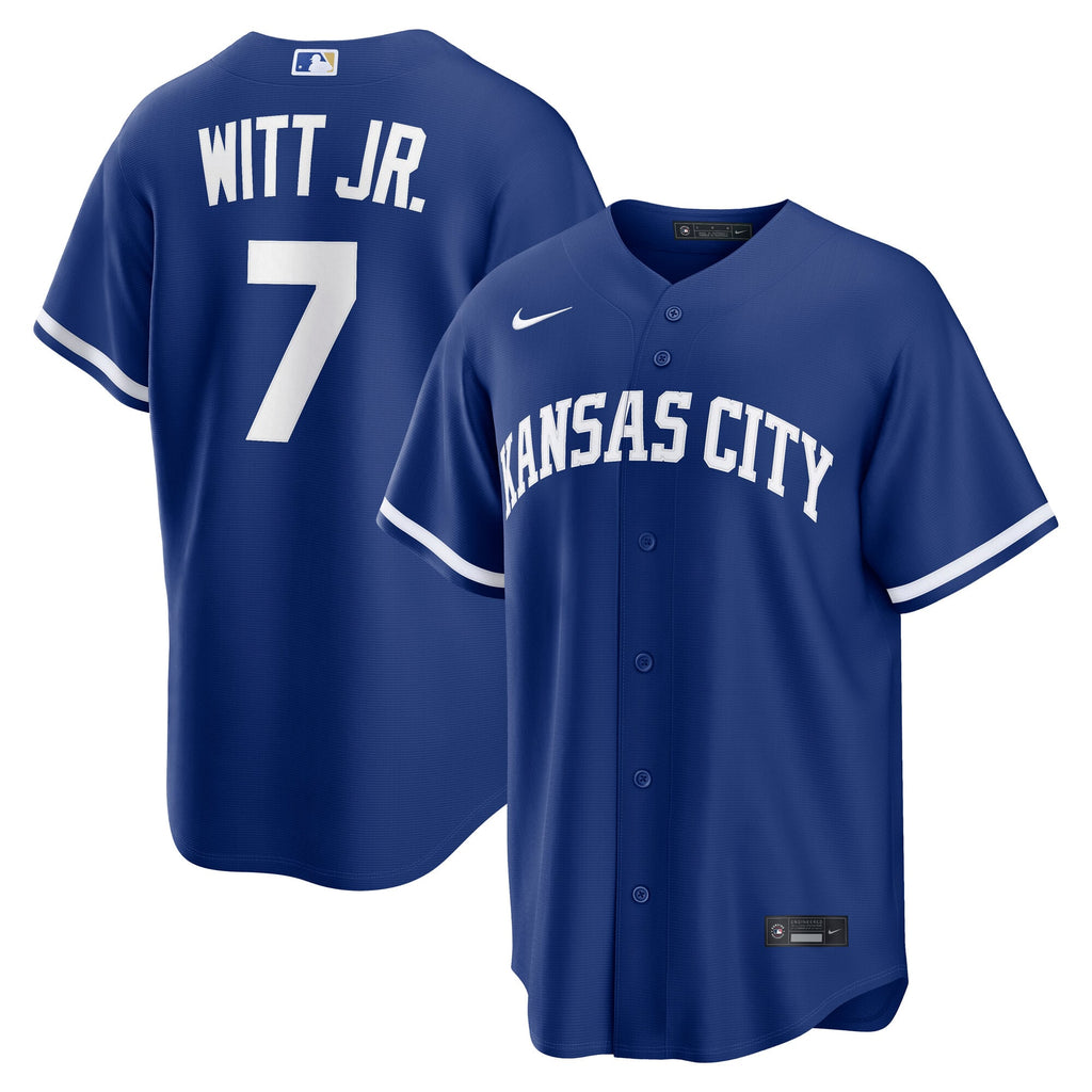 Men's Kansas City Royals Bobby Witt Jr. Nike Royal Alternate Replica Jersey