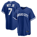 Men's Kansas City Royals Bobby Witt Jr. Nike Royal Alternate Replica Jersey