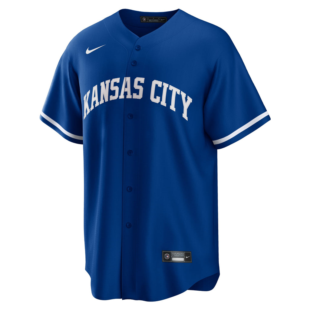 Men's Kansas City Royals Bobby Witt Jr. Nike Rush Blue Alternate 2 Replica Jersey - 3
