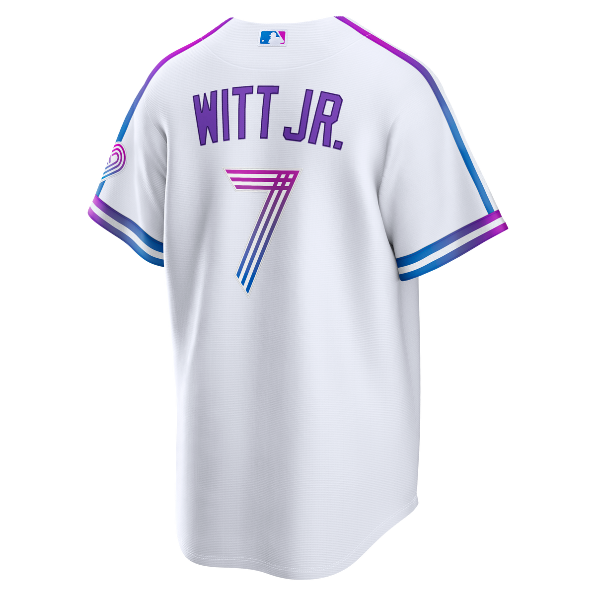 Men's Kansas City Royals Bobby Witt Jr. Nike White 2026 City Connect Stadium Jersey - 4
