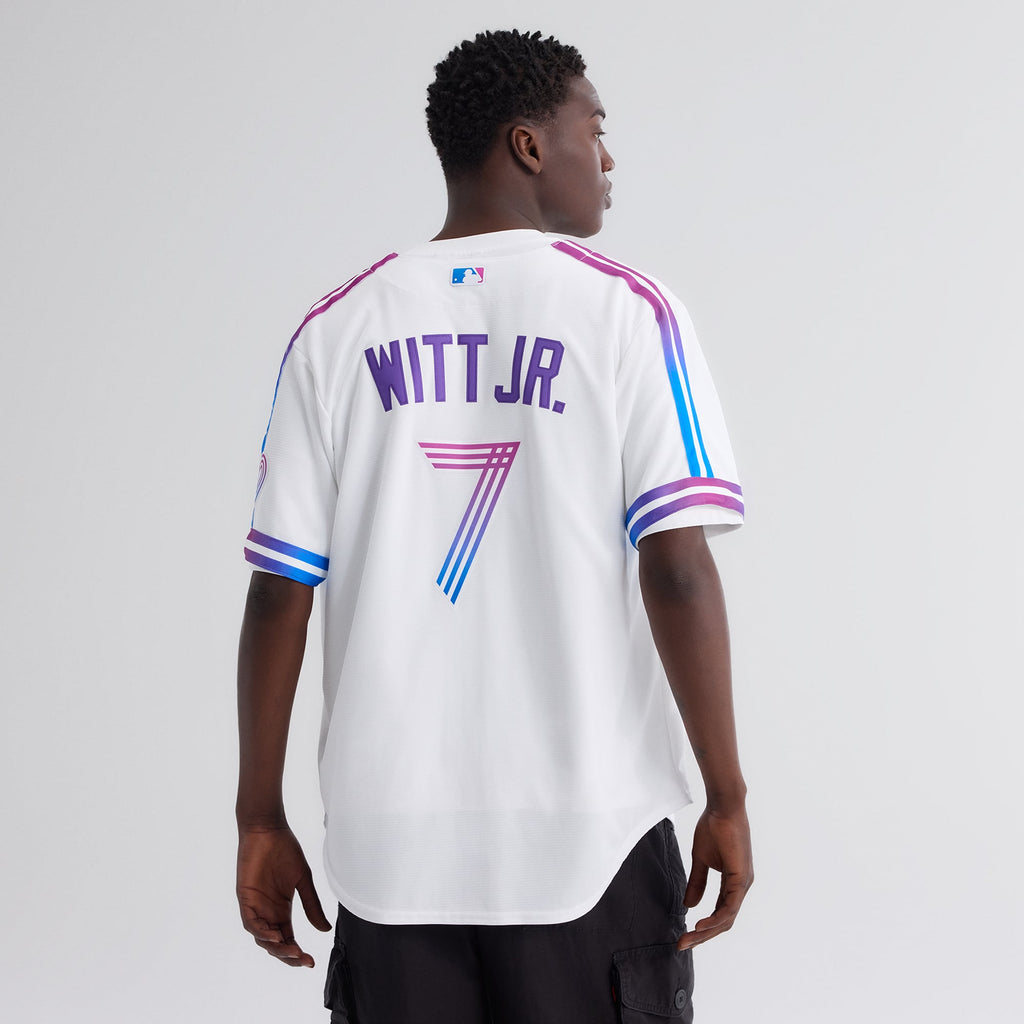 Men's Kansas City Royals Bobby Witt Jr. Nike White 2026 City Connect Stadium Jersey - 6