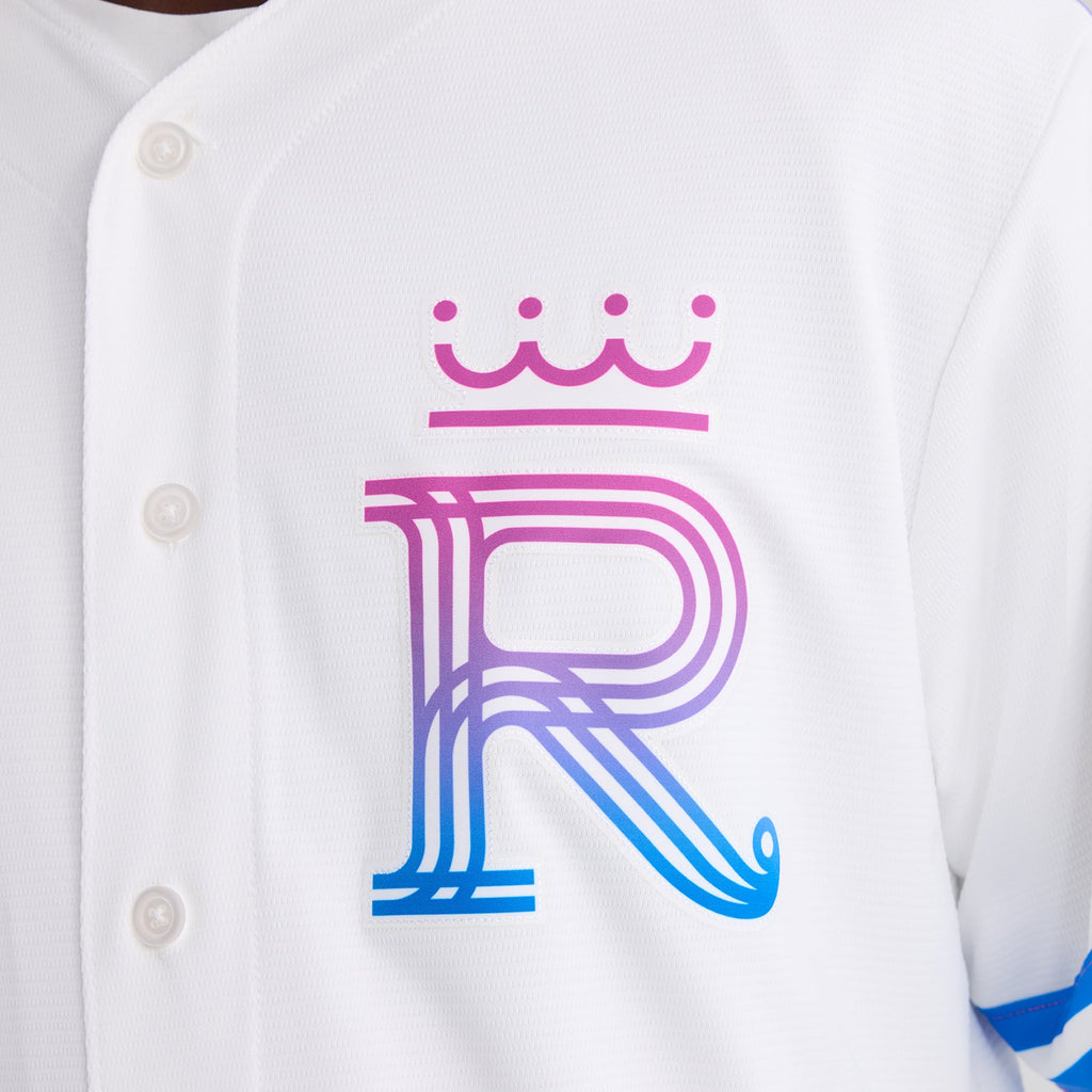 Men's Kansas City Royals Bobby Witt Jr. Nike White 2026 City Connect Stadium Jersey - 10