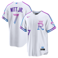 Men's Kansas City Royals Bobby Witt Jr. Nike White 2026 City Connect Stadium Jersey