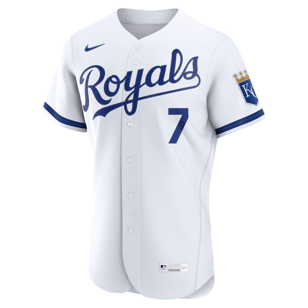Men's Kansas City Royals Bobby Witt Jr. Nike White Authentic Jersey - 3