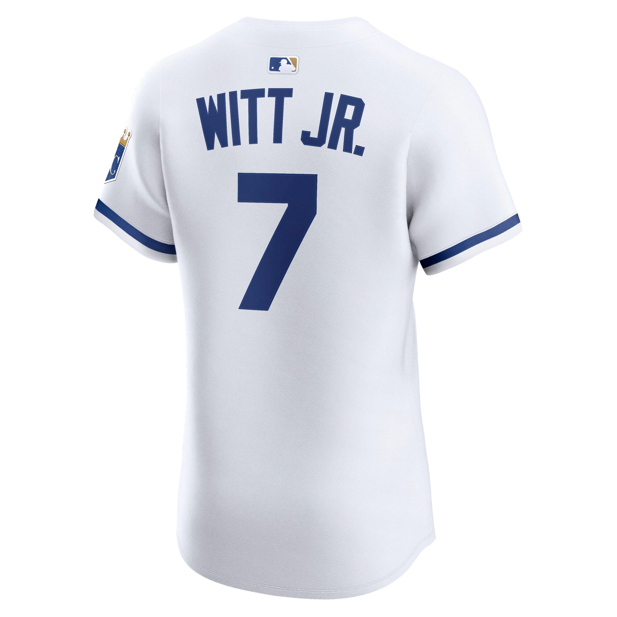 Men's Kansas City Royals Bobby Witt Jr. Nike White Home Elite Player Jersey - 4