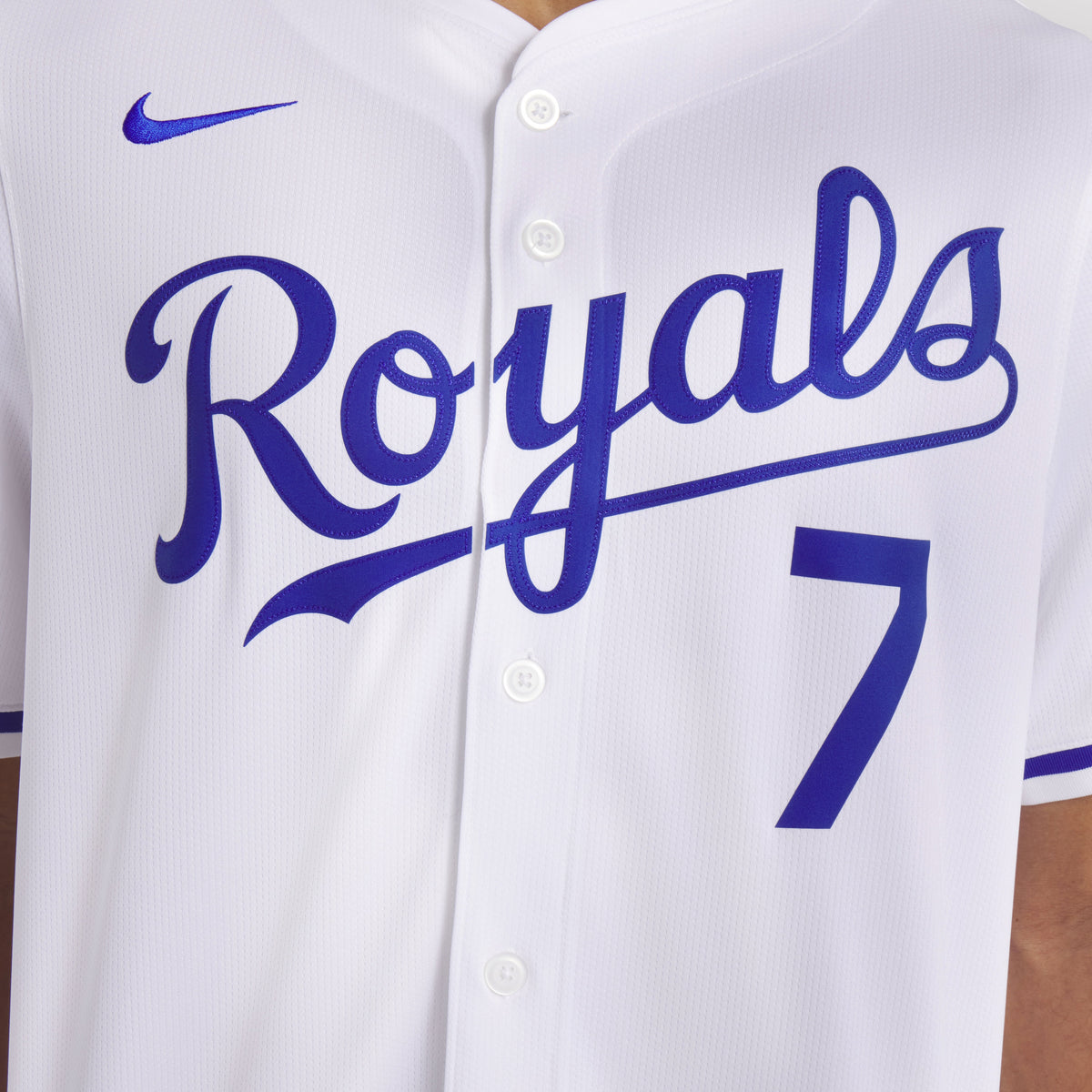 Men's Kansas City Royals Bobby Witt Jr. Nike White Home Limited Player Jersey - 12