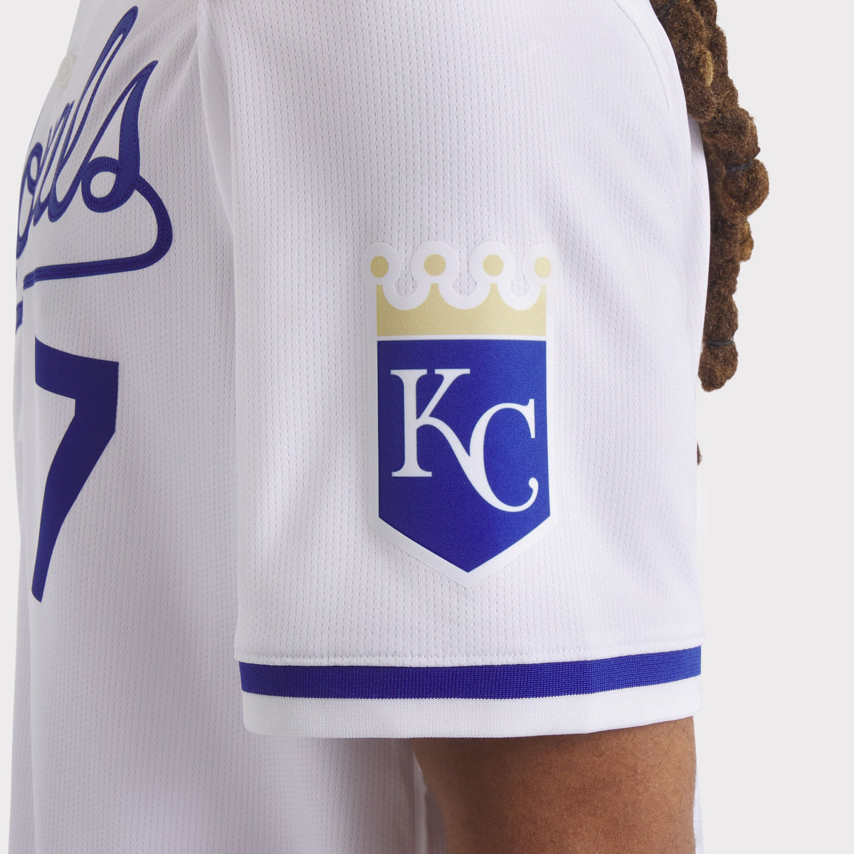 Men's Kansas City Royals Bobby Witt Jr. Nike White Home Limited Player Jersey - 14