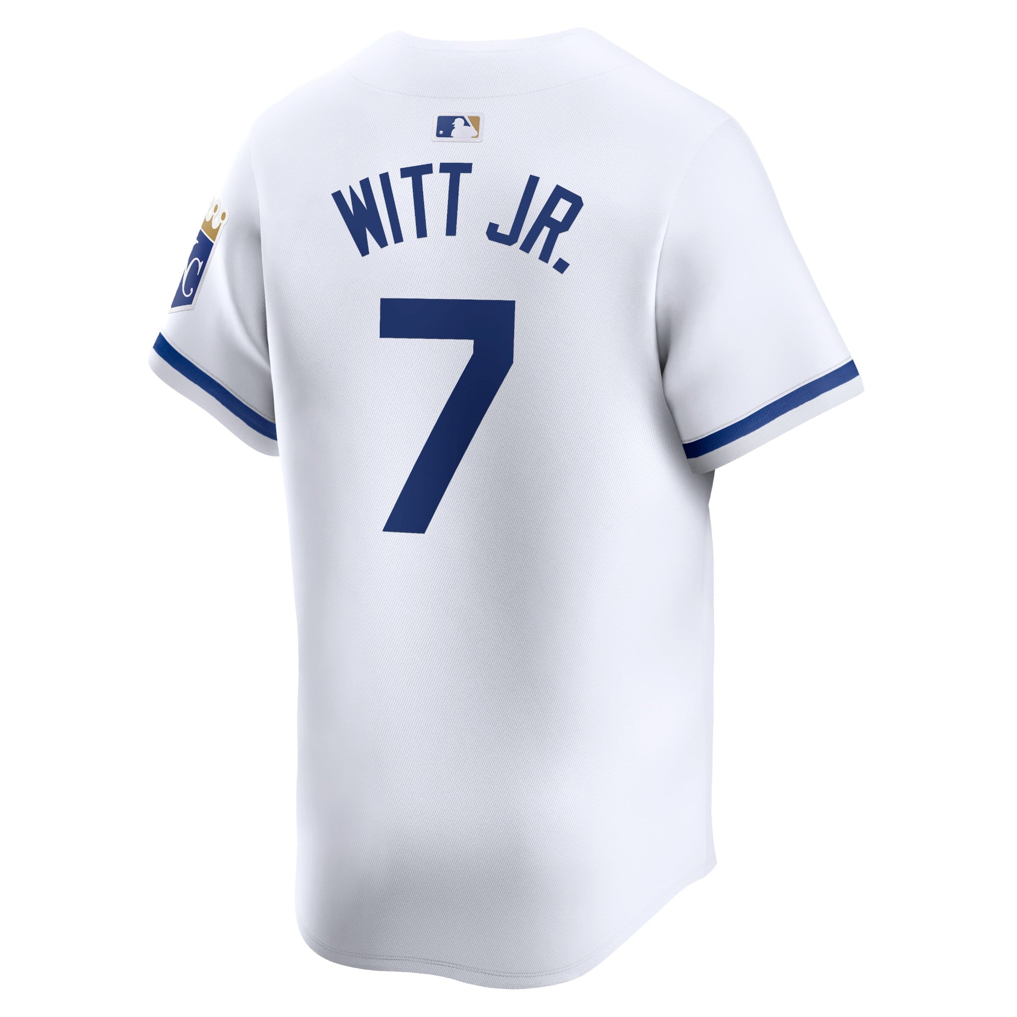 Men's Kansas City Royals Bobby Witt Jr. Nike White Home Limited Player Jersey - 4